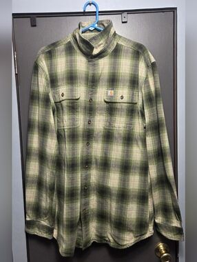 Mens Carhartt Heavyweight Flannel Large Tall Brand New, Never Worn But Washed